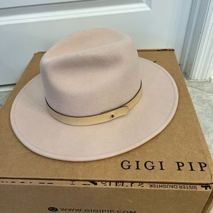 Never worn, blush colored